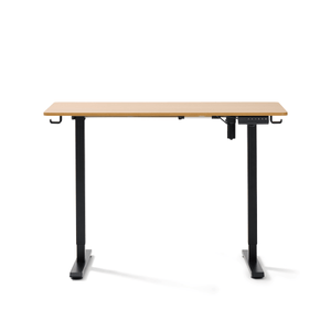 Damian bureau réglable en hauteur bureau 115x60 cm en placage chêne