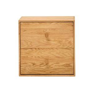Rumi Etagère murale avec tiroirs 33x20x33 cm chêne incl. supports muraux