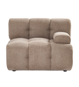 Lilie - Module droit couleur sable - L : 95 x P : 95 x H : 64 cm