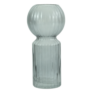 Hera - Vase en verre grise 23 cm