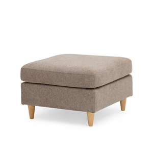 Hildur - pouf couleur sable L : 66 x l : 66 x H : 43 cm
