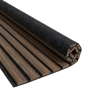 Panneau acoustique flexible en placage de chêne fumé 2400x520x18 mm