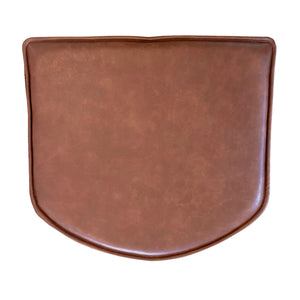 Bella - coussin de siège en cuir artificiel marron