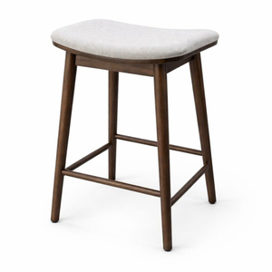 Tobi Tabouret 42x36x65 cm en chêne fumé