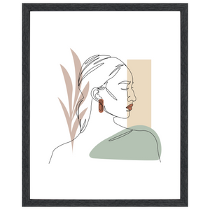 Lea - Cadre photo noir 40x50 cm