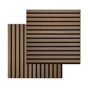 Panneau acoustique en placage chêne fumé 520×520×18 mm