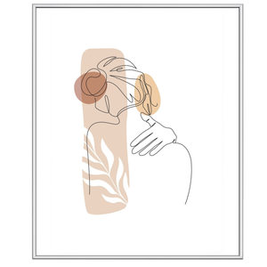 Cadre photo Malina PVC brillant Argent 50x70 cm