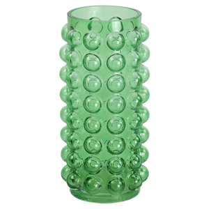 Bea vase en verre vert 23 cm