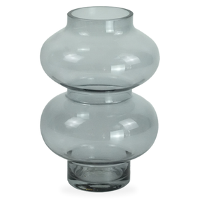 Gaia - Vase en verre fumé 21 cm