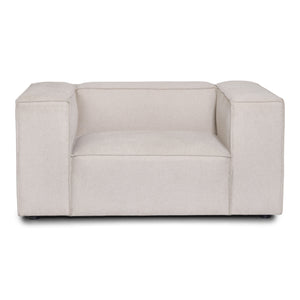 Hailey Fauteuil en beige L : 136 × P : 100 × H : 64 cm