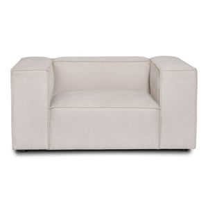Hailey Fauteuil en beige L : 136 × P : 100 × H : 64 cm