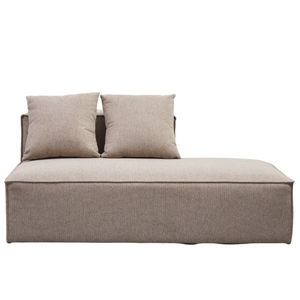 Hailey module avec dossier partiel côté droit en sable L : 148 x P : 100 x H : 65 cm