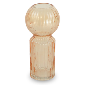 Hera - Vase en verre teinté bleu 23 cm