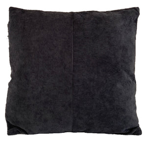 Ellen - Coussin décoratif en velours gris foncé 45x45 cm