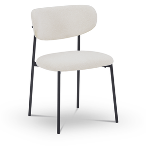 Chaise de salle à manger Lucinda - Bouclé blanc