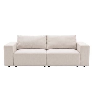 Noelle canapé convertible en textile beige