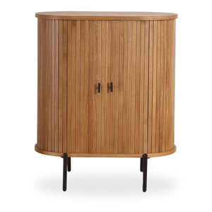 Florence - Armoire à persiennes en chêne 70 x 40 x 85 cm