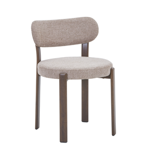 Chaise de salle à manger Harriet couleur sable aspect chêne fumé