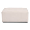 Emilia pouf en beige L : 79 x P : 79 x H : 39 cm