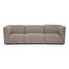Emilia canapé modulaire en sable avec 3 modules L : 243 x P : 79 cm x H : 72 cm