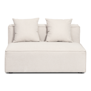 Hailey - Module central beige L: 121 x P: 100 x H: 65 cm