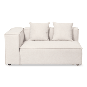 Hailey - Module gauche en beige L: 147 x P: 100 x H: 65 cm