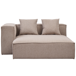 Hailey module chaiselong gauche en sable L : 147 x P : 148 x H : 65 cm