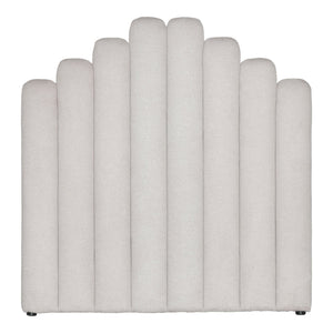 Viola tête de lit 140x143 cm en textile beige