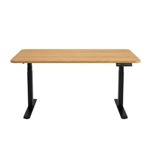 Damian bureau réglable en hauteur bureau 115x60 cm en placage chêne