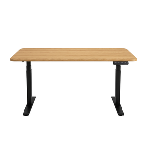 Damian bureau réglable en hauteur bureau 115x60 cm en placage chêne