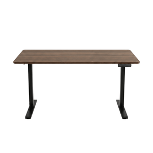 Damian bureau réglable en hauteur bureau 115x60 cm en placage chêne fumé