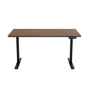 Damian bureau réglable en hauteur bureau 115x60 cm en placage chêne fumé