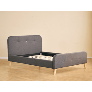 Cadre de lit Christian en gris 140x200 cm