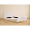 Cadre de lit Christian beige 140 x 200 cm, lattes et matelas non compris
