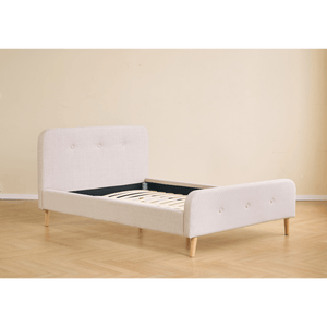 Cadre de lit Christian en beige 140x200 cm