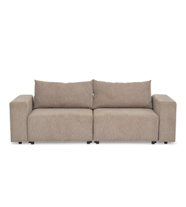Noelle canapé convertible en textile sable