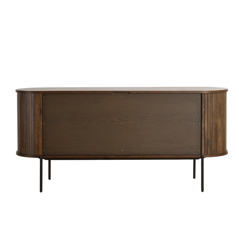 Florence - Armoire à chaussures en chêne fumé 160 x 45 x 75 cm