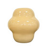 Gina - Vase en verre transparent jaune 20 cm