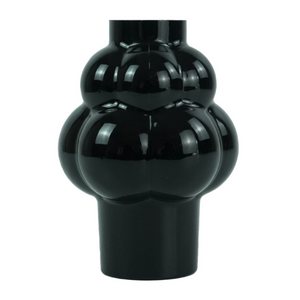 Foxy vase en verre noir 21 cm