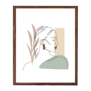 Paloma - Cadre photo 40x50 cm en bois fumé