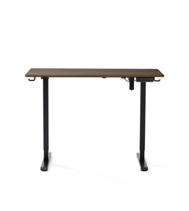 Damian bureau réglable en hauteur bureau 115x60 cm en placage chêne fumé