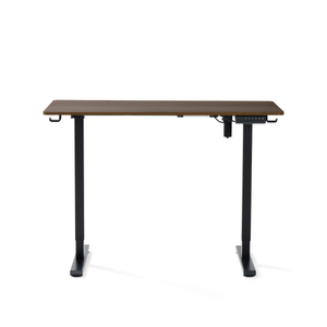 Damian bureau réglable en hauteur bureau 115x60 cm en placage chêne fumé