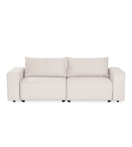 Noelle canapé convertible en textile beige