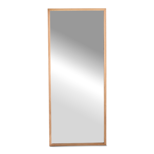 Miroir Elvira 120x50 cm avec cadre en bois de chêne