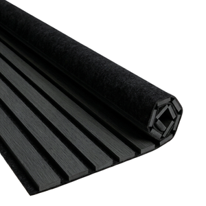 Panneau acoustique flexible en placage de chêne noir 1200x520x18 mm