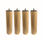 Pieds de lit en bois Eric 20x5 cm (4 pièces)