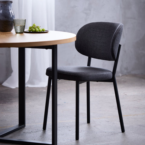 Table de salle à manger Lugo aspect chêne Ø120 CM