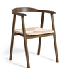 Chêne fumé / assise tressée