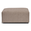 Emilia Pouf en sable L : 79 x P : 79 x H : 39 cm