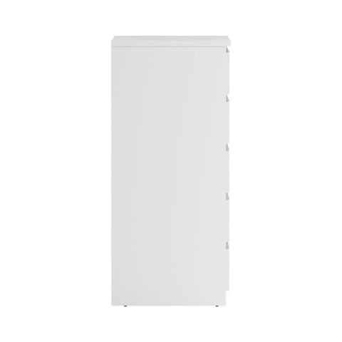 Commode Naia 5 tiroirs blanc H : 111.3 x L : 77 x P : 50 cm